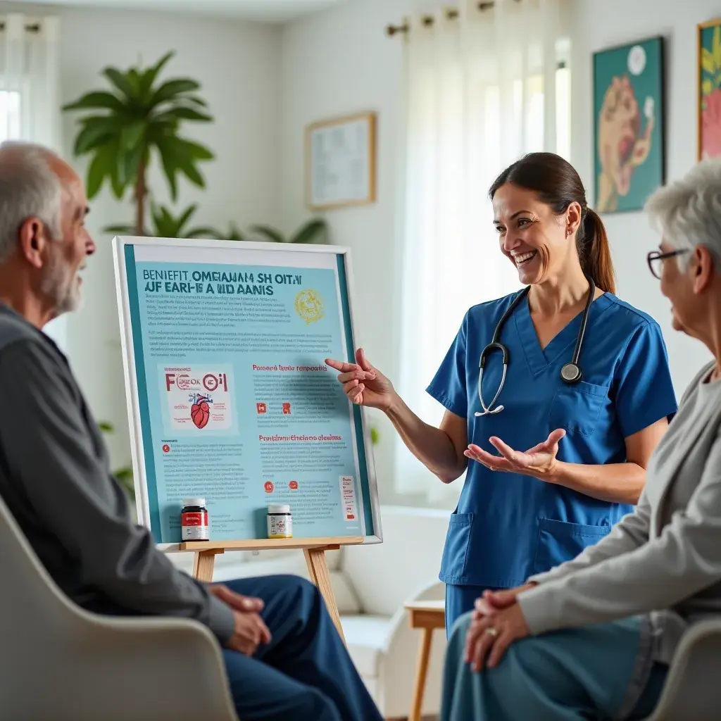 Persona tomando un suplemento de Omega-3 con un vaso de agua.