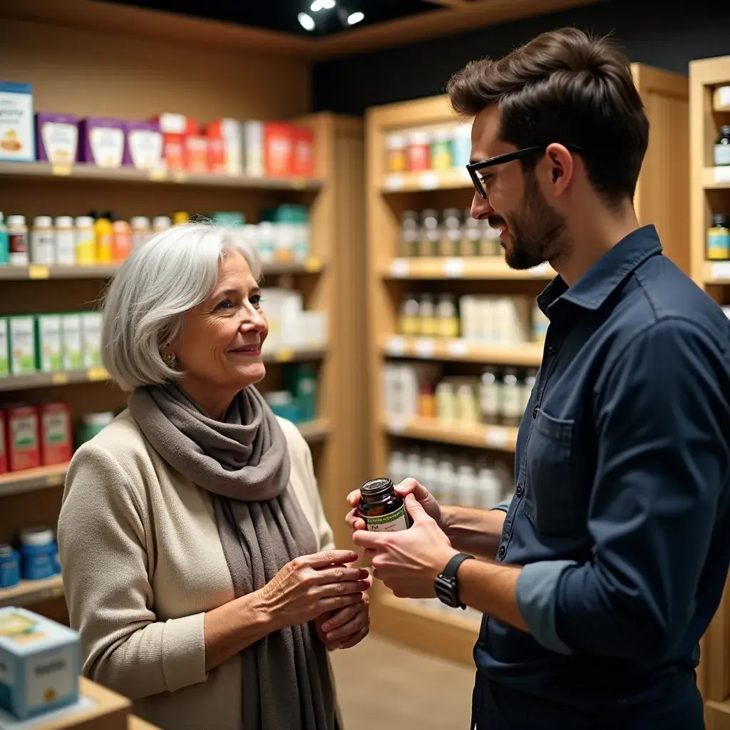 Aceite de pescado Omega-3 de salmón salvaje en frascos de suplemento.